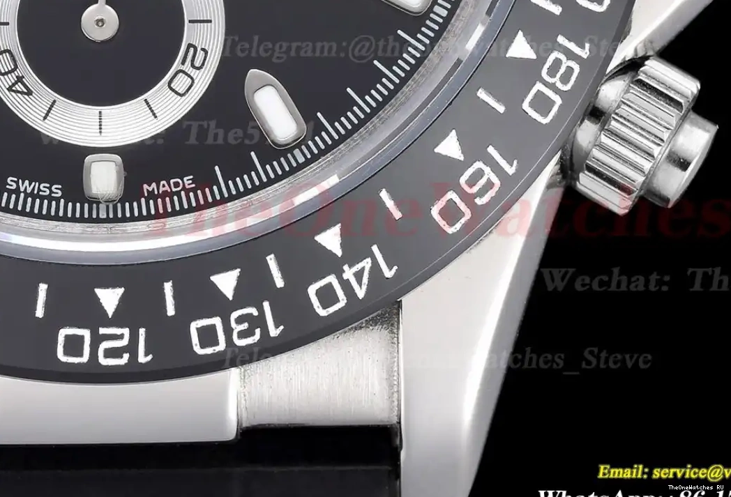 SS RU Daytona GDF Dial A3836 40mm Black 0416